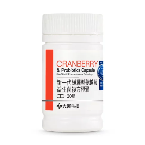 大醫生技 新一代緩釋型蔓越莓益生菌複方膠囊
